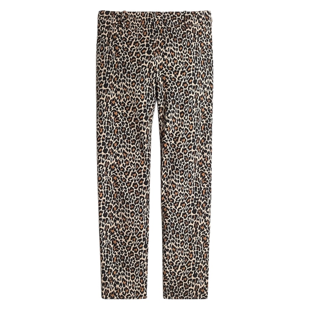 J Crew Leopard Print Winnie Pant Chinos Stretch Cotton Women’s Size 2 NWOT